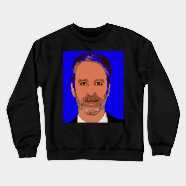 jon stewart Crewneck Sweatshirt by oryan80